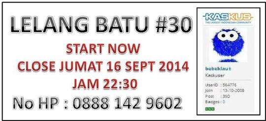 LELANG BATU #30 (Bulmon,Combong,Nogosui,dll) Close 16 Sept (22.30)