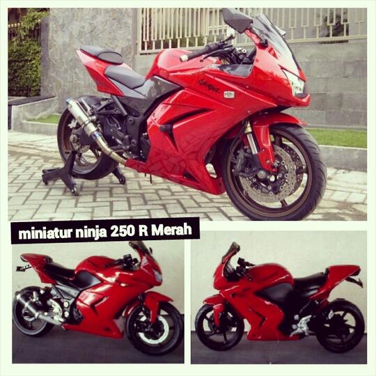 ### Miniatur Ninja 250 R ( Bisa Custom ) asli Handmade, Masuk dulu gan ###