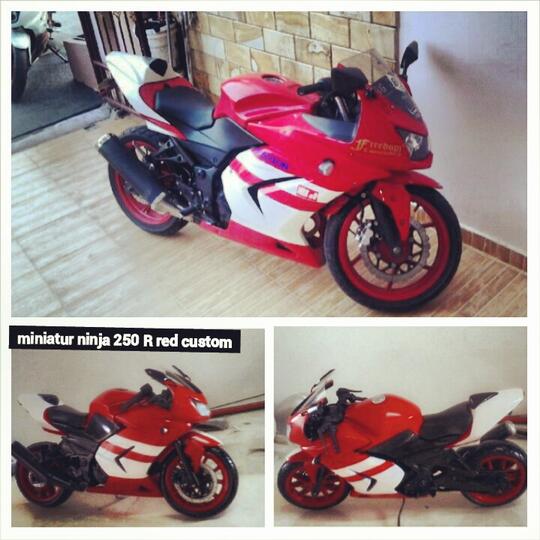 ### Miniatur Ninja 250 R ( Bisa Custom ) asli Handmade, Masuk dulu gan ###