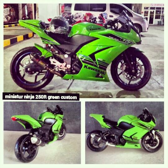 ### Miniatur Ninja 250 R ( Bisa Custom ) asli Handmade, Masuk dulu gan ###