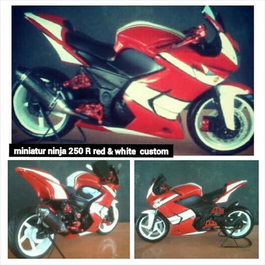 ### Miniatur Ninja 250 R ( Bisa Custom ) asli Handmade, Masuk dulu gan ###