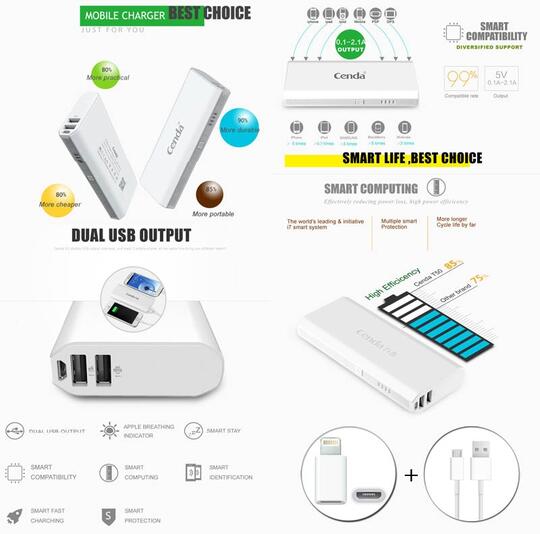 WTS Powerbank Cenda T50 10.000 mAh Garansi 1 tahun !