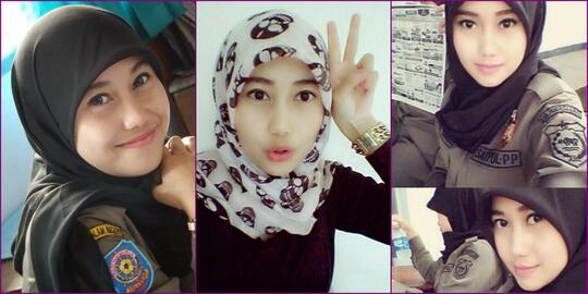 Nurul Habibah, Satpol PP Cantik Berhijab Buat Gemas Dunia Maya
