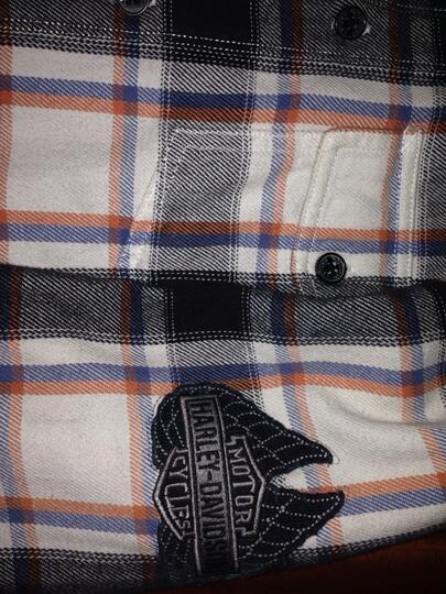 Kemeja hoodie harley davidson kotak kotak original