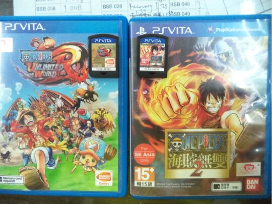 WTS Cartridge game ps vita: One Piece Kaizoku Musou 2 & One Piece Ultimate Red, MULUS