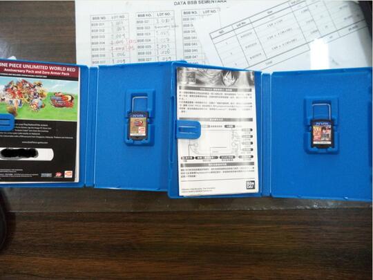 WTS Cartridge game ps vita: One Piece Kaizoku Musou 2 & One Piece Ultimate Red, MULUS
