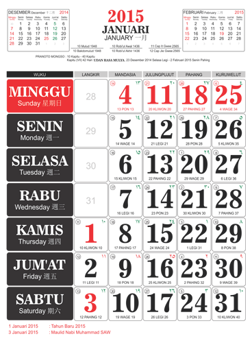 kalender 2015 indonesia