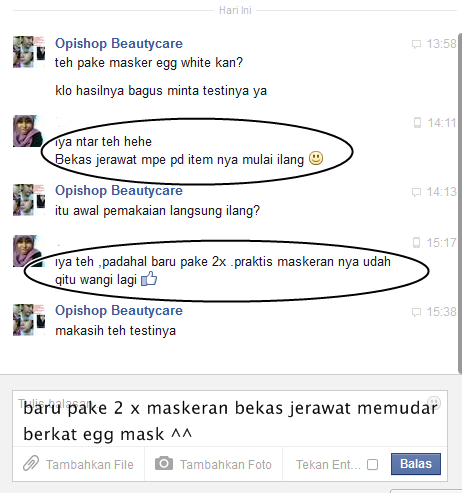 Terjual Egg White Mask By Opishop Kaskus