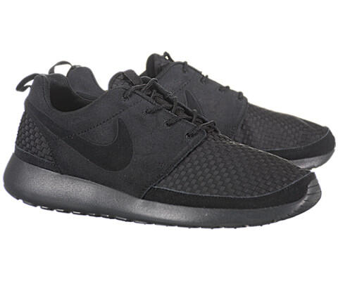 nike roshe run all black