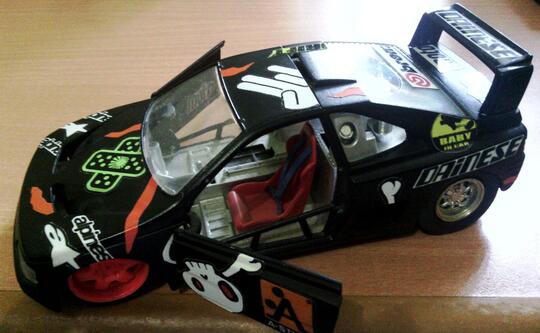 Diecast Peugeot 405, 205 by Bburago (Custom)