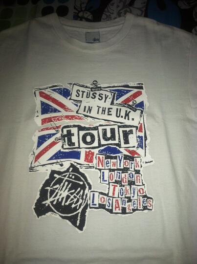 Terjual Stussy t shirt sex pistols 