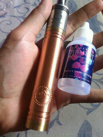 Vapor Vaping Vape Vanilla Copper Mod + Clt RDA by Infinite - Bandung