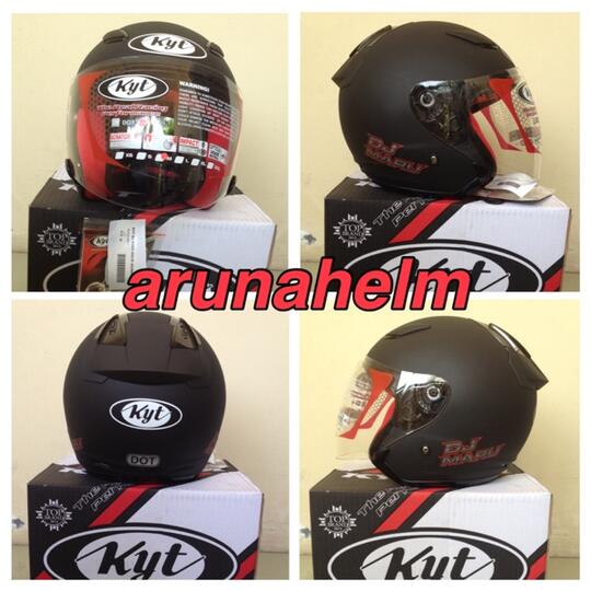 Terjual Helm Kyt Dj Maru Warna Hitam Doff Size M Kaskus