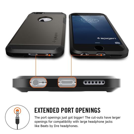 AKSESORIS IPHONE 6/6+/PLUS SPIGEN NEO HYBRID/SLIM ARMOR/TOUGH ARMOR TEMPERED GLASS