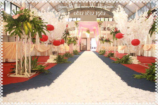 Karpet Mawar Rose Petal Putih Untuk Wedding