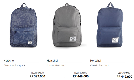 herschel backpack clearance