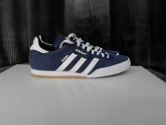 Terjual adidas samba blue suede size 43 