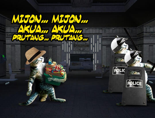 Kucing Numpang Lewat - Episode Star Wars (Komik Sotosop Full Picture)