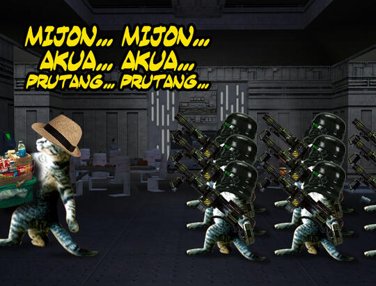 Kucing Numpang Lewat - Episode Star Wars (Komik Sotosop Full Picture)