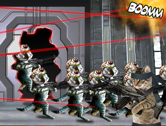 Kucing Numpang Lewat - Episode Star Wars (Komik Sotosop Full Picture)