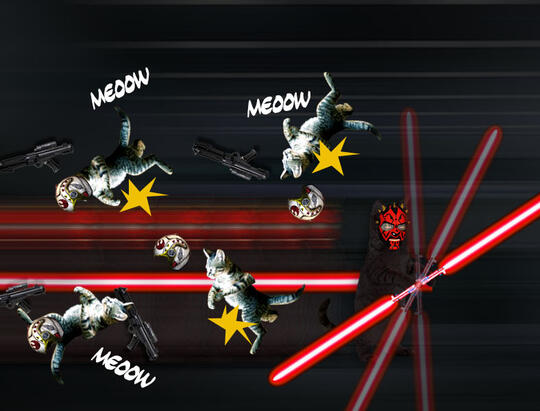 Kucing Numpang Lewat - Episode Star Wars (Komik Sotosop Full Picture)