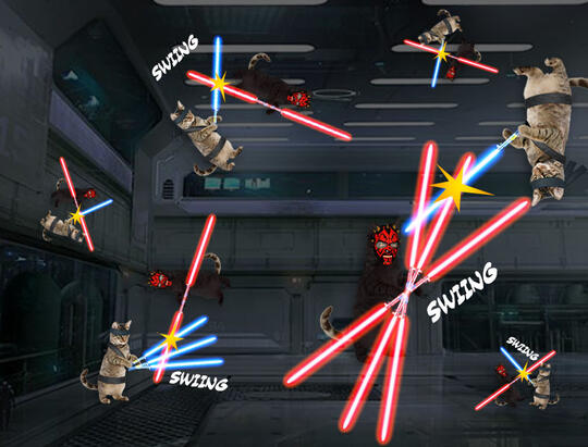 Kucing Numpang Lewat - Episode Star Wars (Komik Sotosop Full Picture)