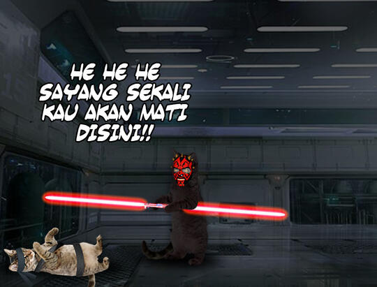 Kucing Numpang Lewat - Episode Star Wars (Komik Sotosop Full Picture)