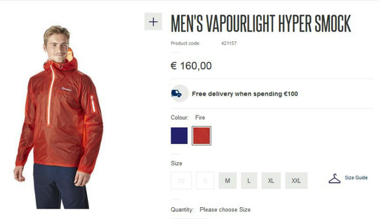 berghaus vapourlight hyper smock