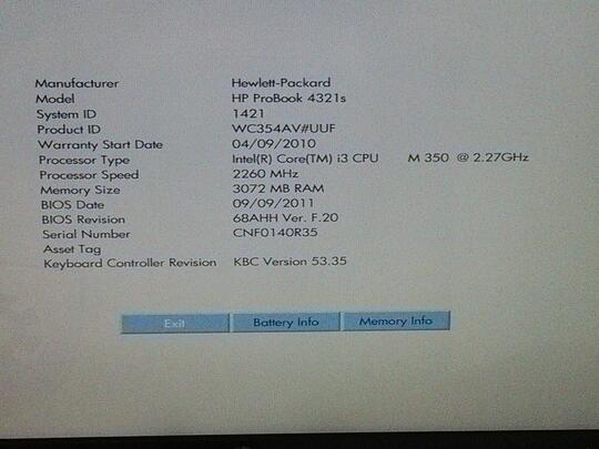 HP Probook 4321s - core i3 - ATI Radeon graphics - LENGKAP (warna Maroon)
