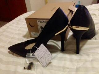 Terjual Wts Zara Original High Heels Hitam Gold Kaskus
