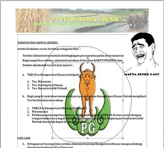 Penipuan Berkedok Recuirtment Dari Petrokimia Gresik Kaskus