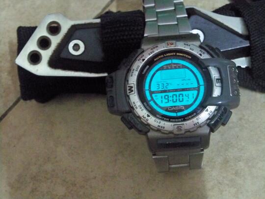 Terjual Casio PROTREK PRT-411 Japan Triple sensor rante | KASKUS