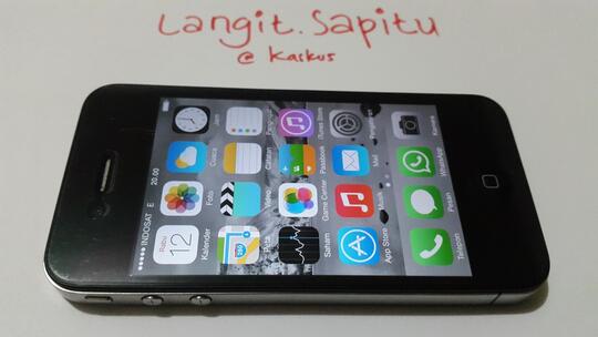~LANGIT~ IPHONE 4 BLACK 16G FU BATANGAN MURAH