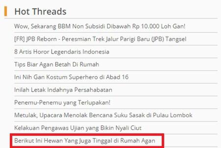 Berikut ini Hewan Yang Juga Tinggal di Rumah Agan