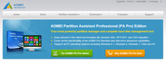 aomei partition assistant pro edition key