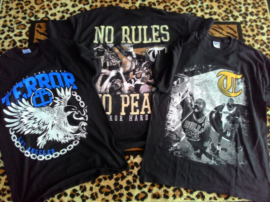 T-shirt Terror Hardcore, original bnwot