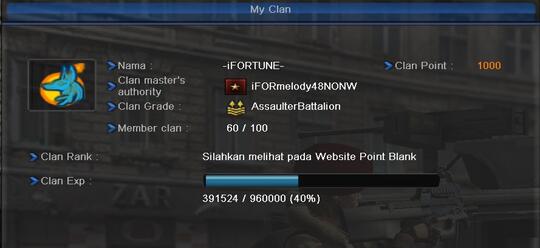 Ifortune Clan Point Blank Indonesia Kaskus