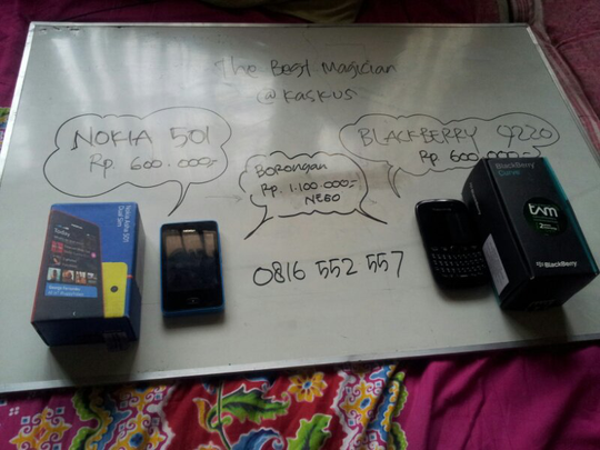 WTS Blackberry Davis 9220 & Nokia Asha 501