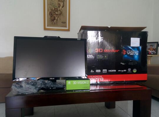 Terjual Asus VG278 27 inch 3D lcd 