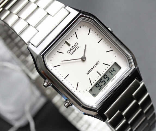 Terjual Casio AQ-230 Analog Stainless 