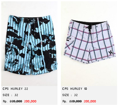 Jual Celana Pantai Original | Billabong | Hurley | Volcom