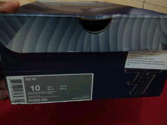 sepatu basket original nike kd 7 size 10 not kobe,jordan,lebron murah!
