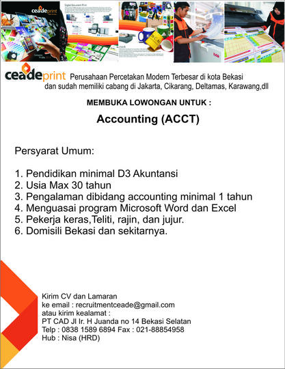 Lowongan Kerja Accounting Kaskus