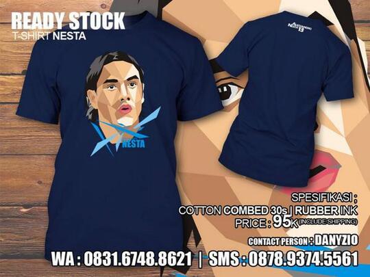 Tshirt Lazio, Klose, Nesta dan Keita.