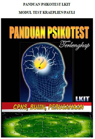 JUAL SOAL PSIKOTES BLIT + KUNCI JAWABAN