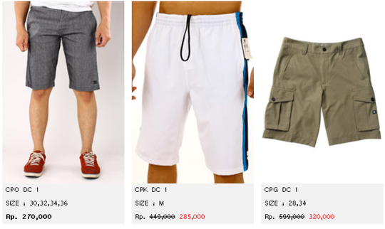 Jual Celana Pendek Pria Original | Kaskus |Billabong, Ripcurl, Volcom