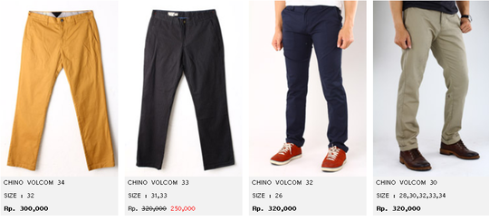 JEANS DAN CELANA ORIGINAL | KASKUS | DC SHOES, HURLEY, QUIKSILVER, VOLCOM