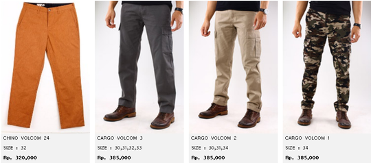 JEANS DAN CELANA ORIGINAL | KASKUS | DC SHOES, HURLEY, QUIKSILVER, VOLCOM