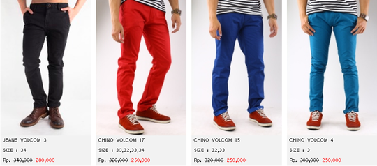 JEANS DAN CELANA ORIGINAL | KASKUS | DC SHOES, HURLEY, QUIKSILVER, VOLCOM