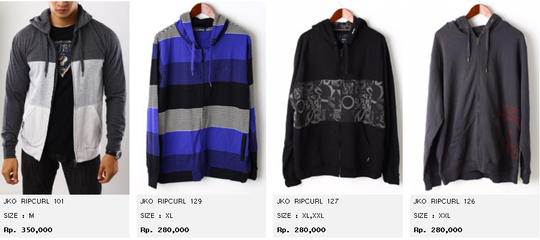 JUAL JACKET DAN SWEATER ORIGINAL | KASKUS| Billabong, Ripcurl, Volcom, Dc Shoes, etc